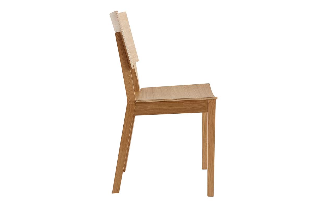 Chaises scandinaves en bois clair chne (lot de 2) ERA