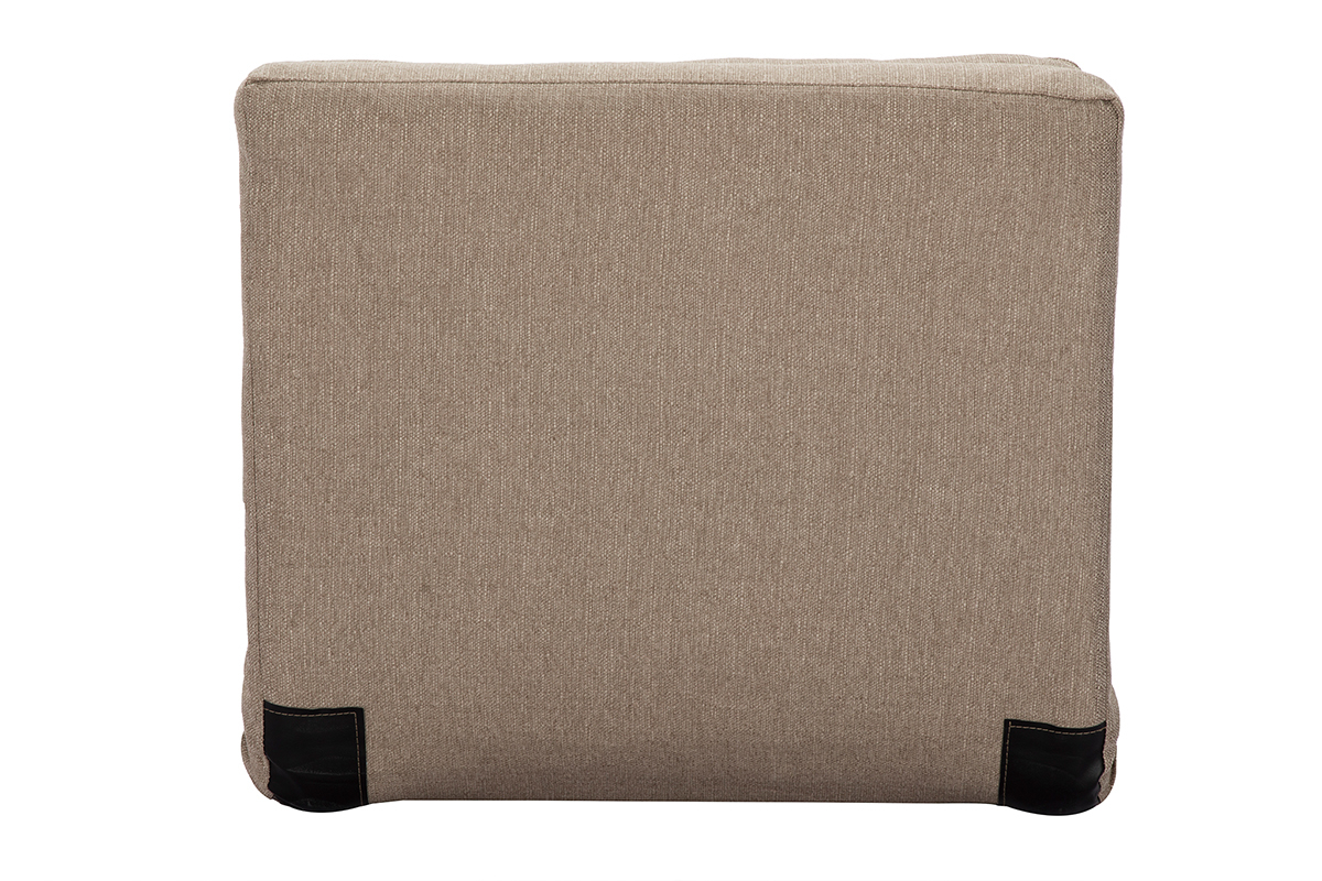 Chauffeuse convertible design taupe SALLY