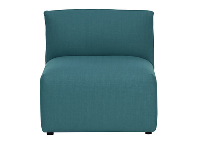 Chauffeuse design tissu bleu canard MODULO