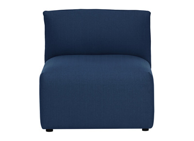 Chauffeuse design tissu bleu fonc&eacute; MODULO