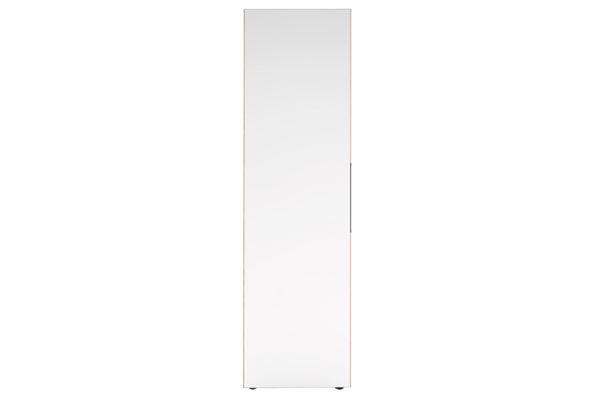 Colonne de rangement design noir et bois STELE