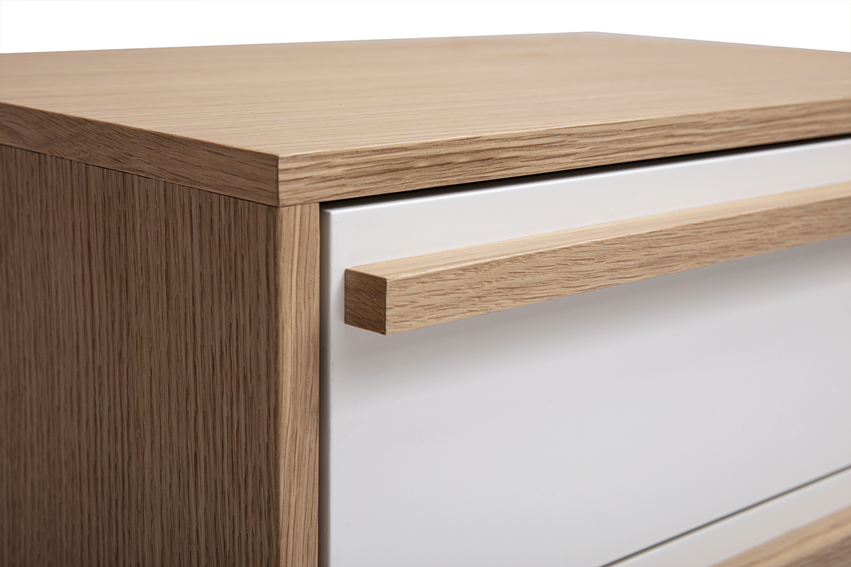 Commode chiffonnier - semainier scandinave 5 tiroirs L60 cm HELIA