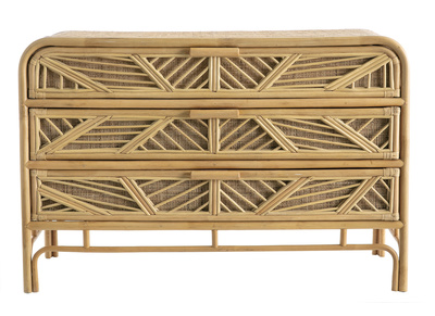 Commode en rotin 3 tiroirs GALON - Miliboo & St&eacute;phane Plaza