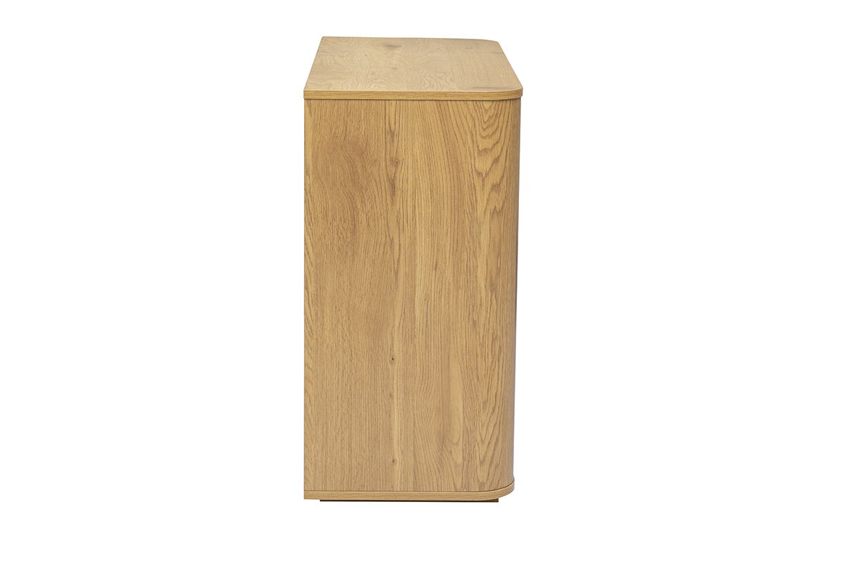 Commode finition bois clair ch�ne 3 tiroirs L100 cm NEGAN