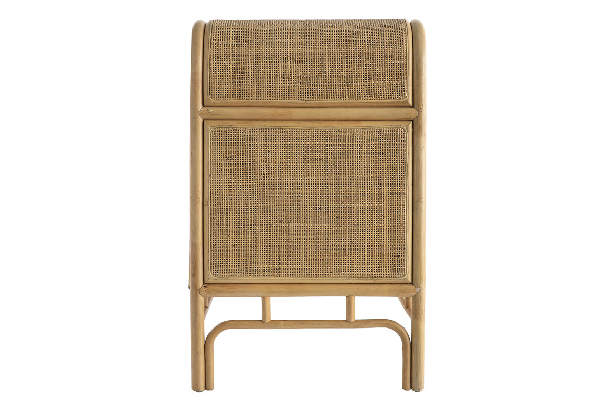 Commode vintage en rotin 3 tiroirs L120 cm GALON
