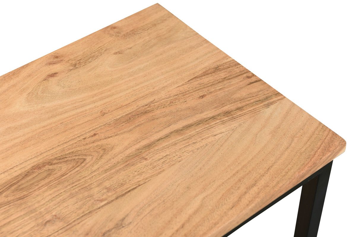 Console en acacia massif et m�tal L115 cm GRENELLE