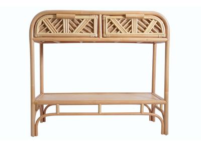 Console en rotin avec tiroirs L90 cm GALON