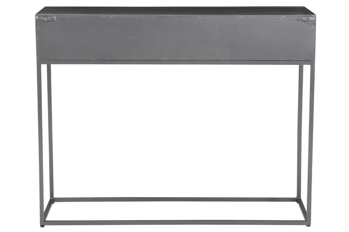 Console industrielle en mtal dor et gris MAGIC