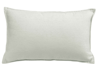 Coussin en velours blanc 30 x 50 cm ALOU