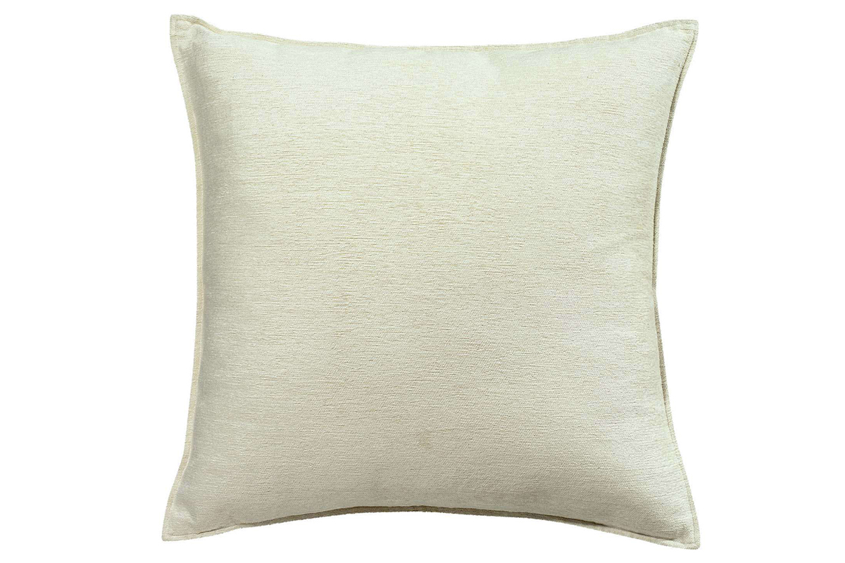 Coussin en velours blanc 45 x 45 cm ALOU