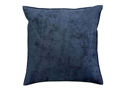 Coussin en velours bleu 45 x 45 cm ALOU