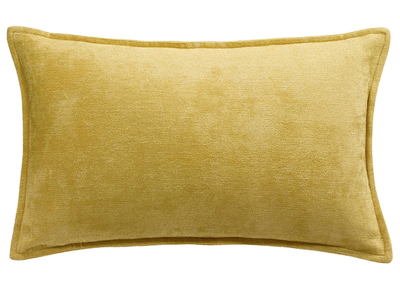 Coussin en velours jaune curry 30 x 50 cm ALOU