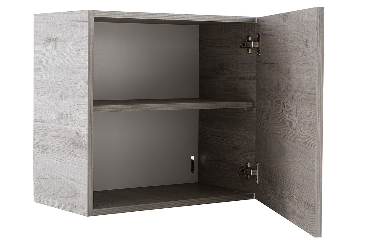 El�ment mural COLORED Carr� bois gris�