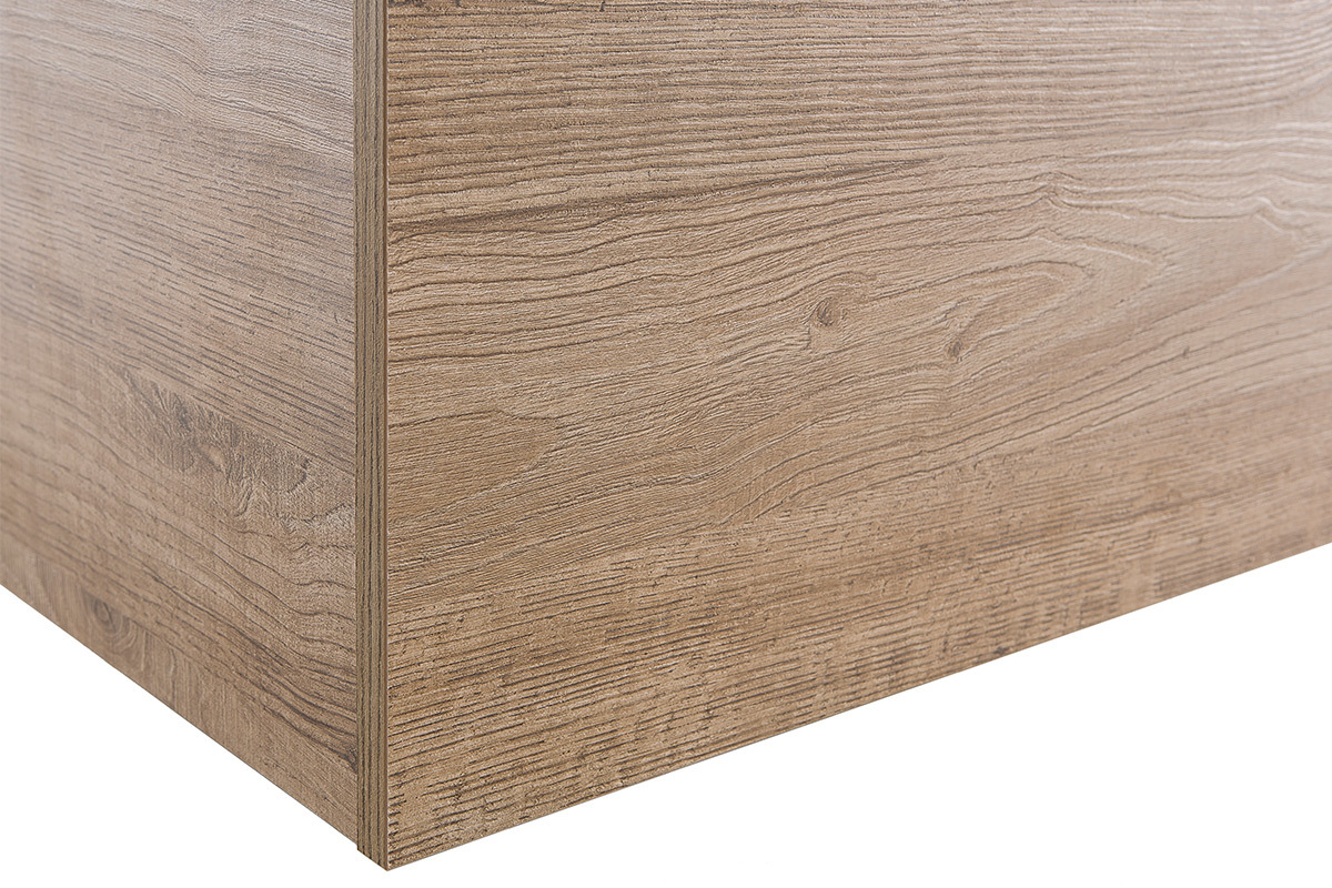 El�ment mural COLORED Carr� bois miel