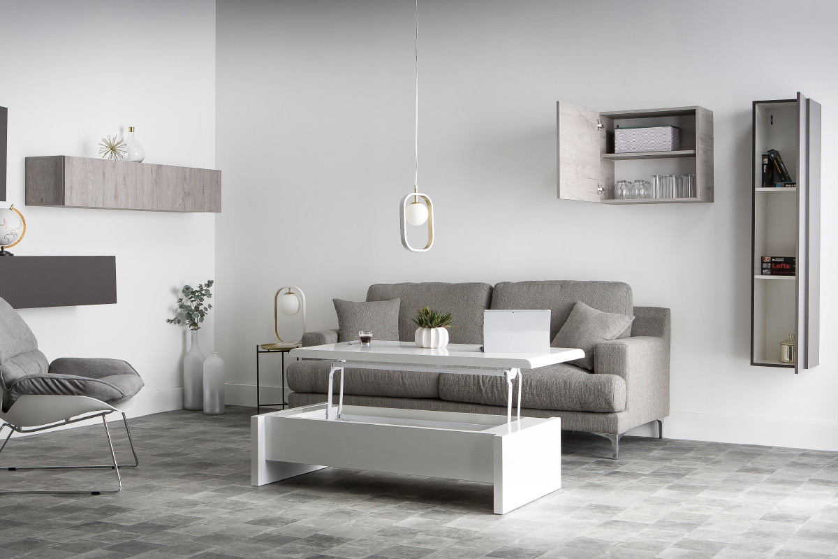 �l�ment mural design gris mat vertical COLORED V2