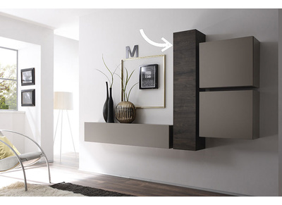 &Eacute;l&eacute;ment mural design weng&eacute; vertical COLORED V2