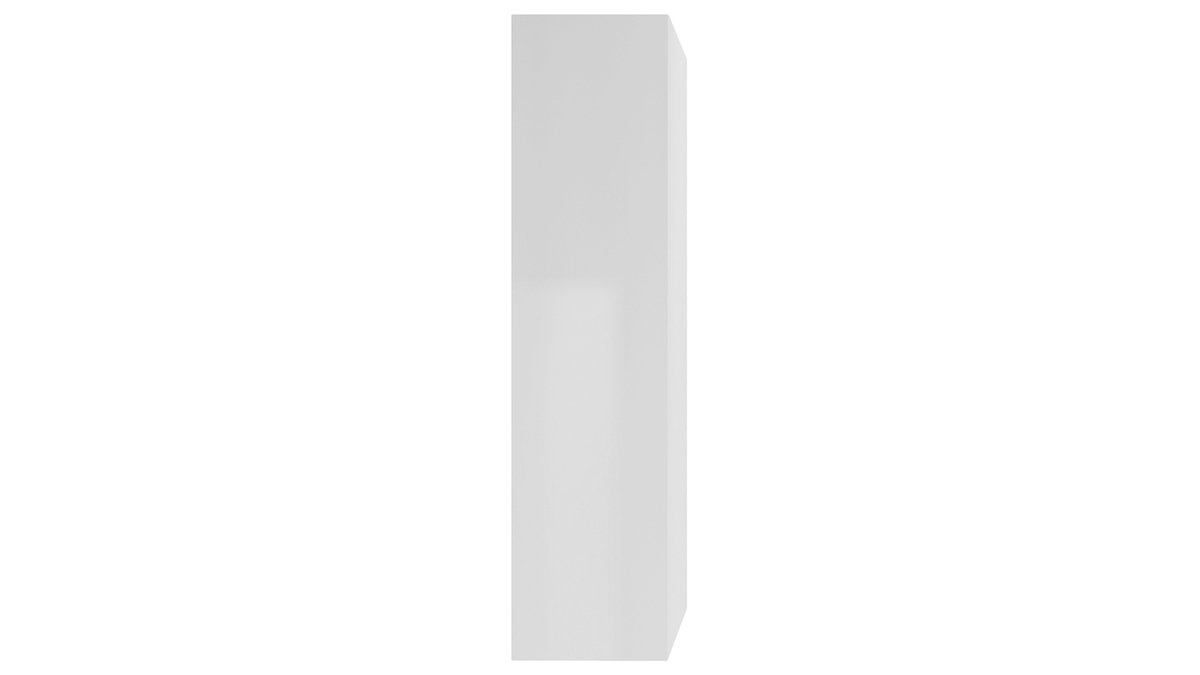 lment mural TV design vertical blanc brillant L29 ETERNEL