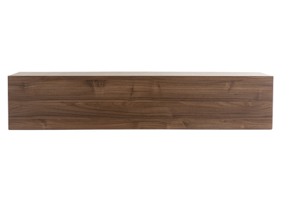 Élément mural TV horizontal finition bois foncé noyer L137.5 cm ETERNEL