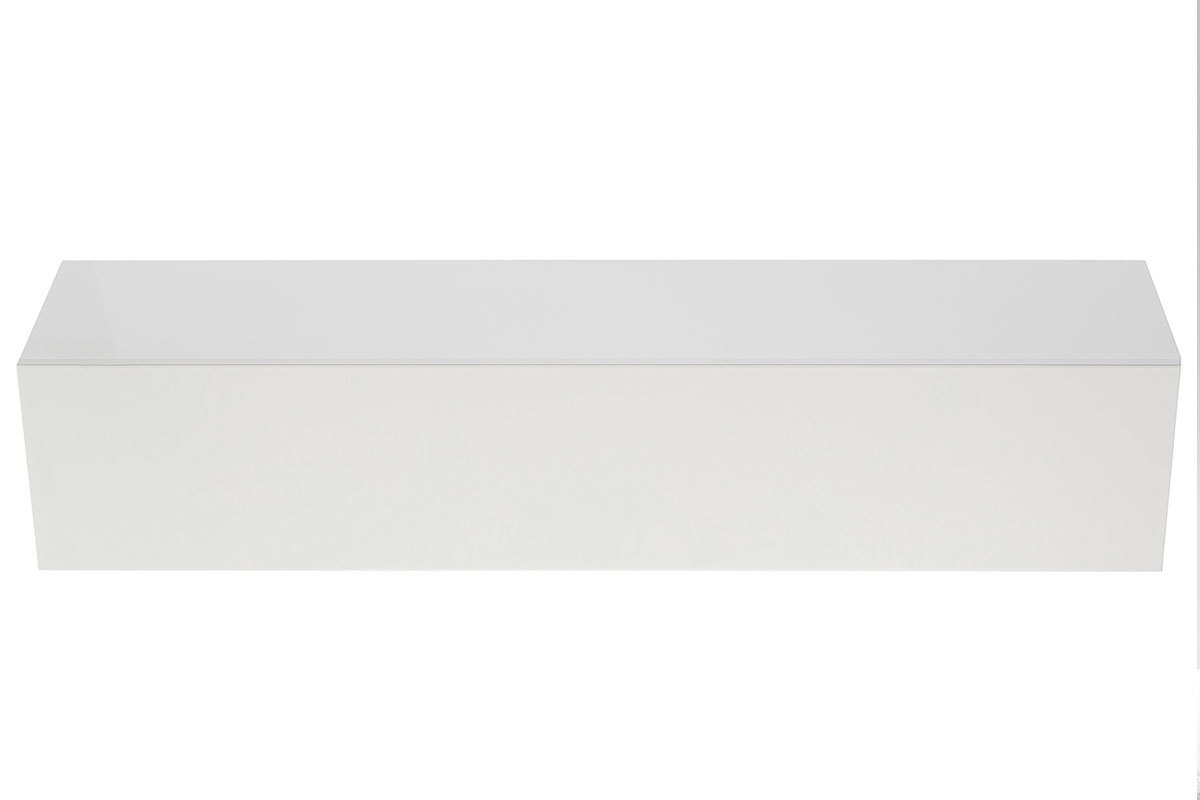 �l�ment mural TV horizontal ou vertical laqu� blanc COLORED