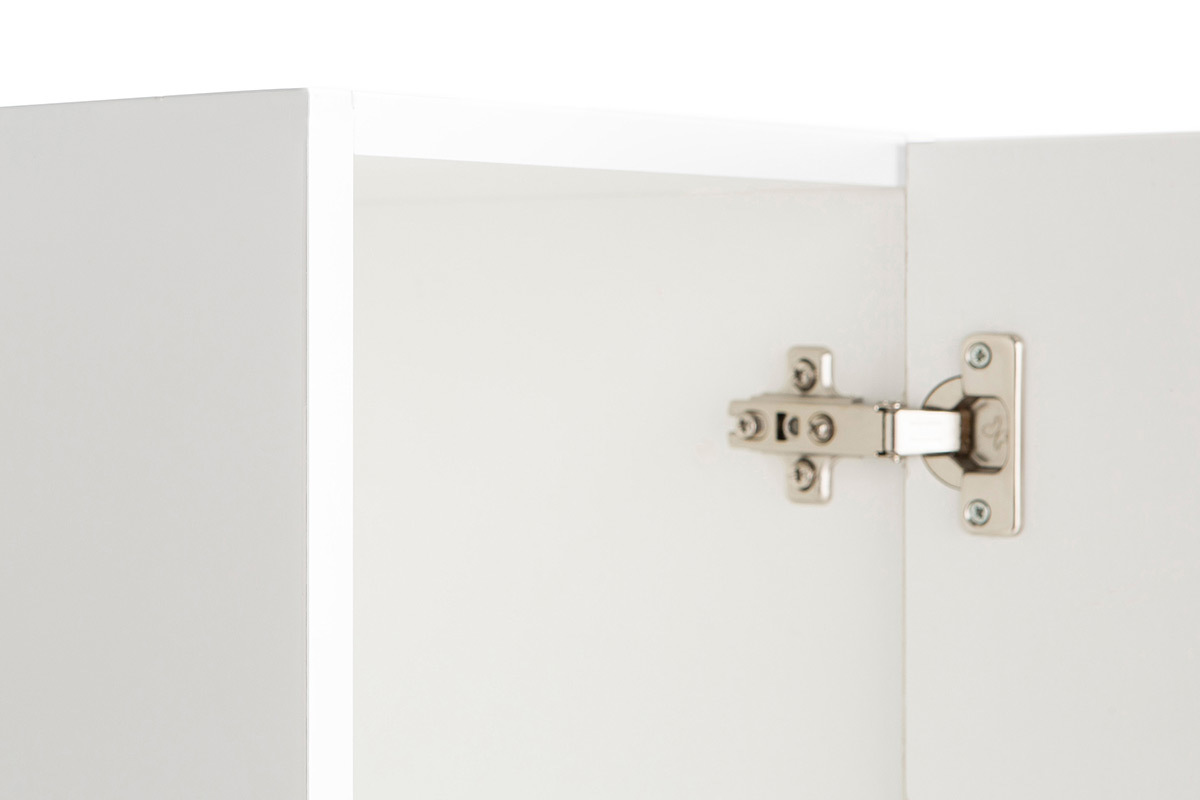 �l�ment mural TV horizontal ou vertical laqu� blanc COLORED