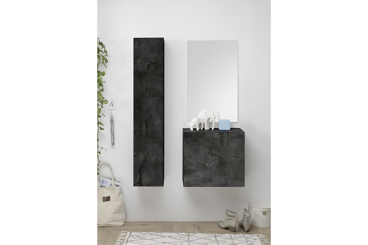 lment mural TV vertical finition mtal ETERNEL