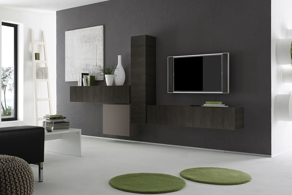 �l�ment mural TV weng� horizontal COLORED V2