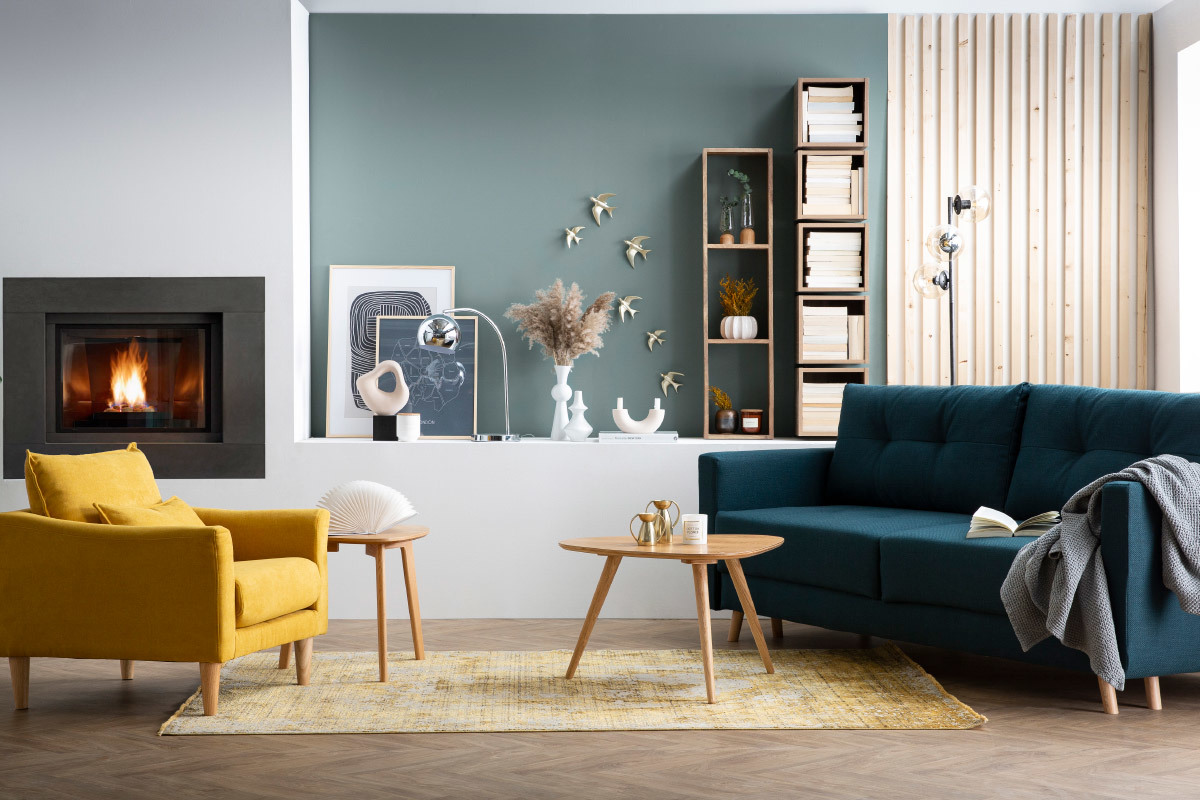 El�ments muraux carr�s finition bois clair L27 cm (lot de 2) ETERNEL