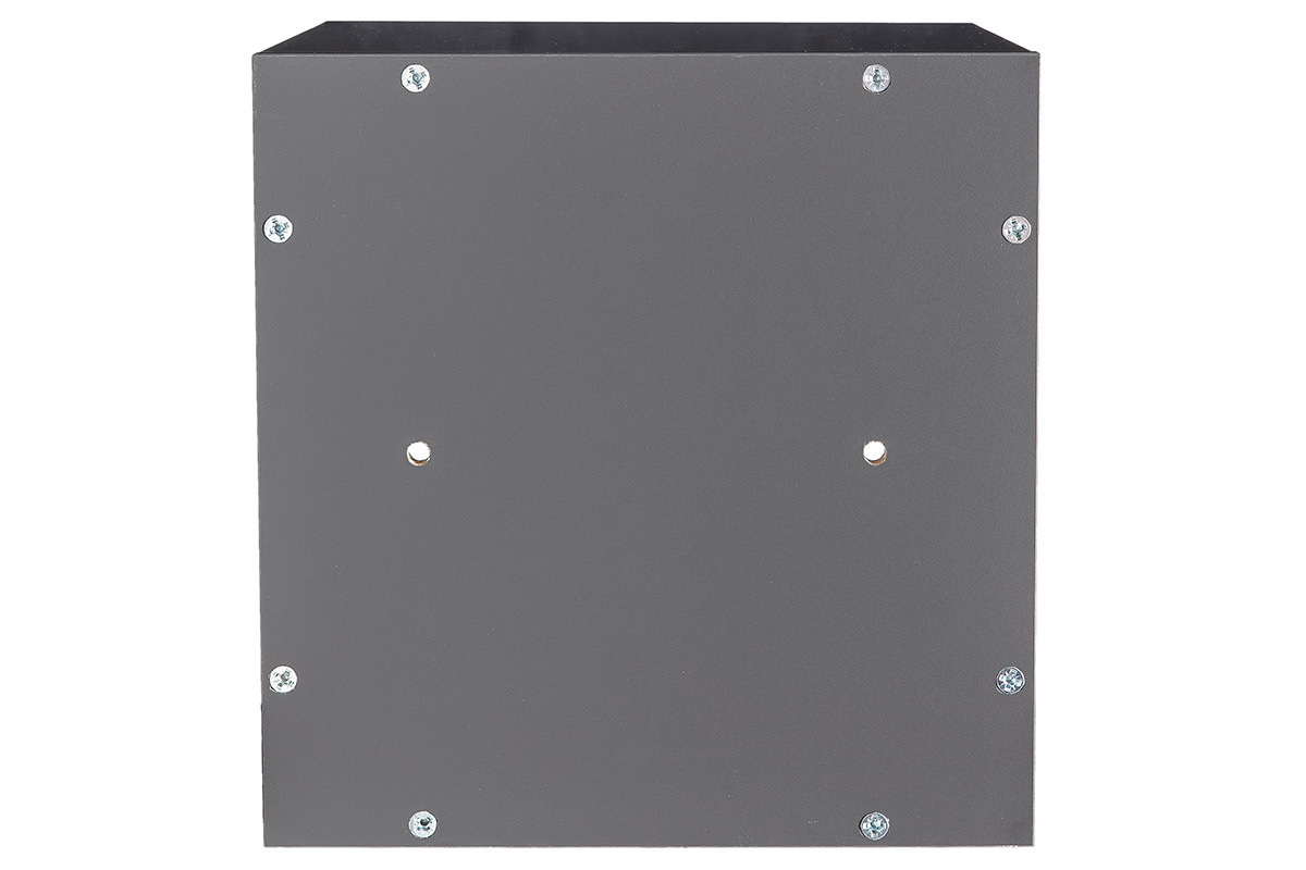 Elments muraux carrs laqus brillant gris (lot de 2) ETERNEL