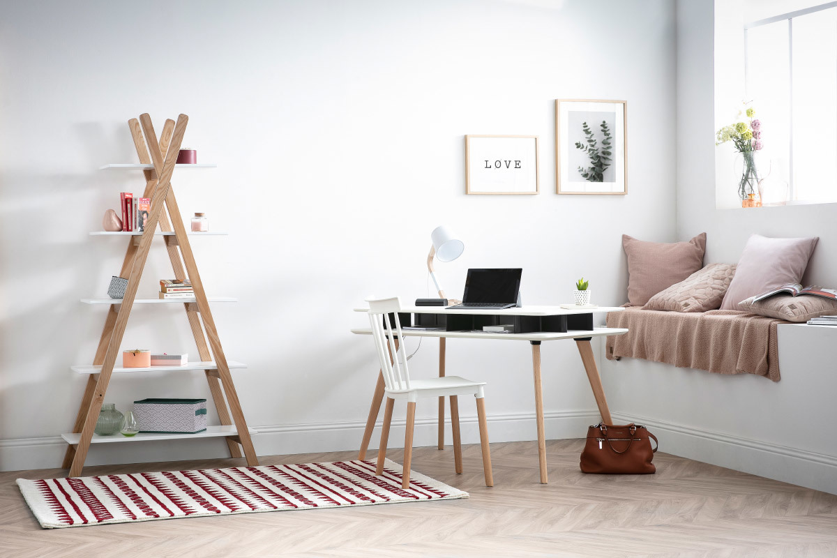 tagre bois clair et blanc style scandinave APACHE