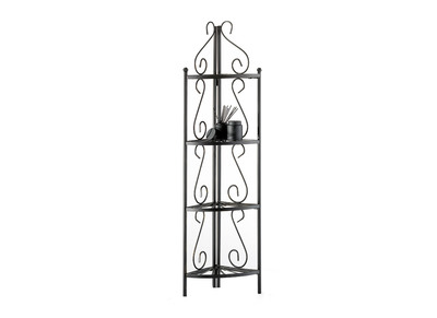 Etag&egrave;re d'angle de rangement en acier Florence