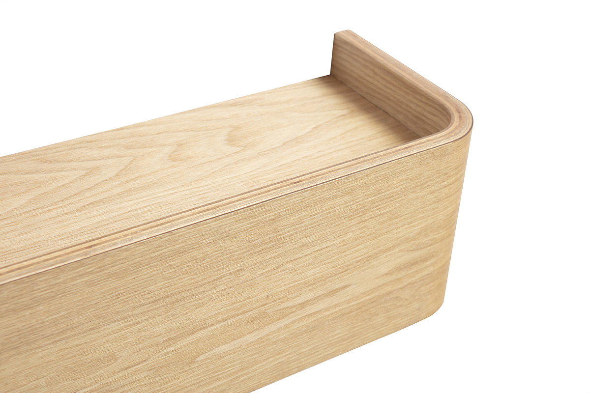 Etag�re murale bois clair fr�ne L48 cm HOPE