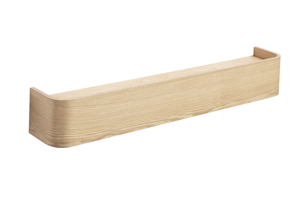 Etagre murale bois clair frne L90 cm HOPE