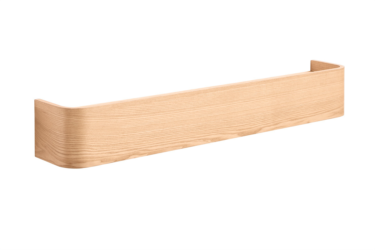 Etagre murale bois clair frne L90 cm HOPE