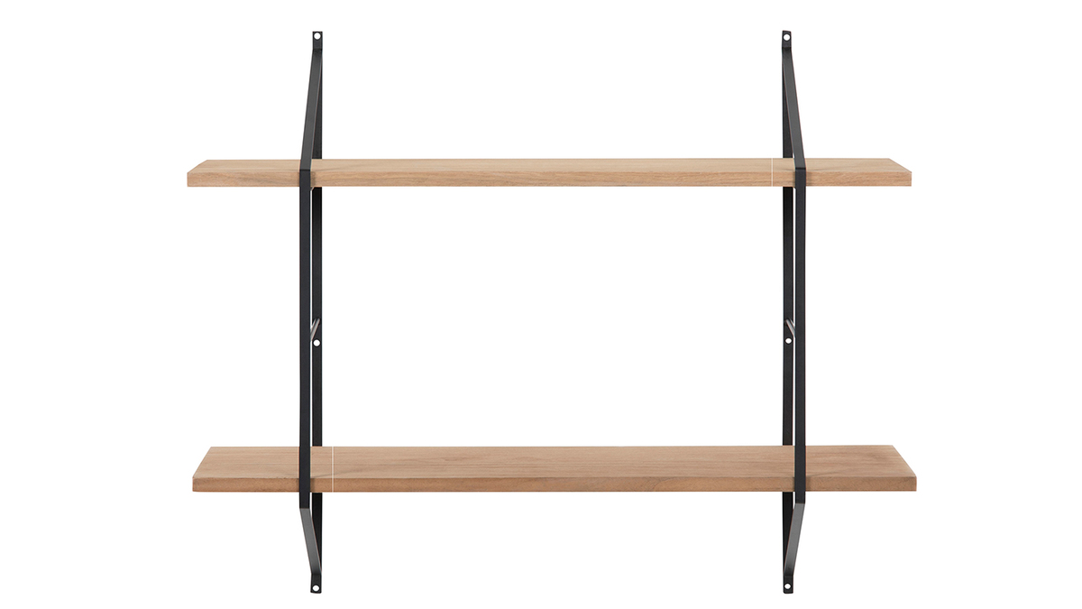 Etagre murale design bois et mtal BRIDGE