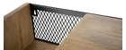 &Eacute;tag&egrave;re murale industrielle manguier massif et m&eacute;tal 90 cm RACK