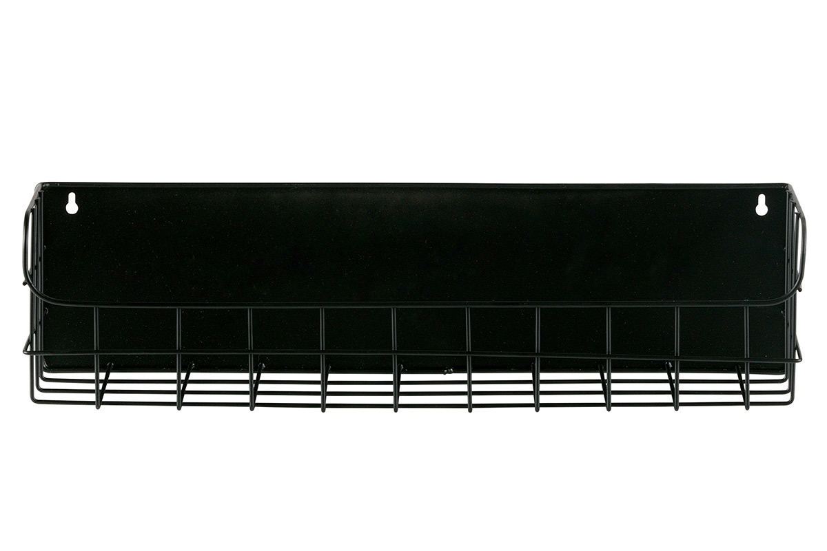 �tag�re murale m�tal noir 50 cm MANUFACTURE