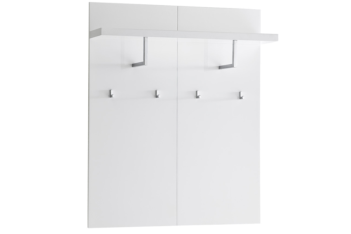 tagre murale porte-manteau blanc laqu L102 cm WELCOME