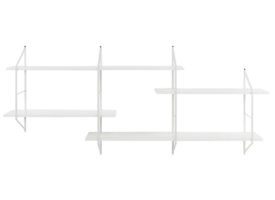 &Eacute;tag&egrave;re murale XL bois blanc et m&eacute;tal BRIDGE