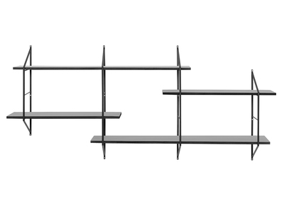 Etag&egrave;re murale XL bois noir BRIDGE