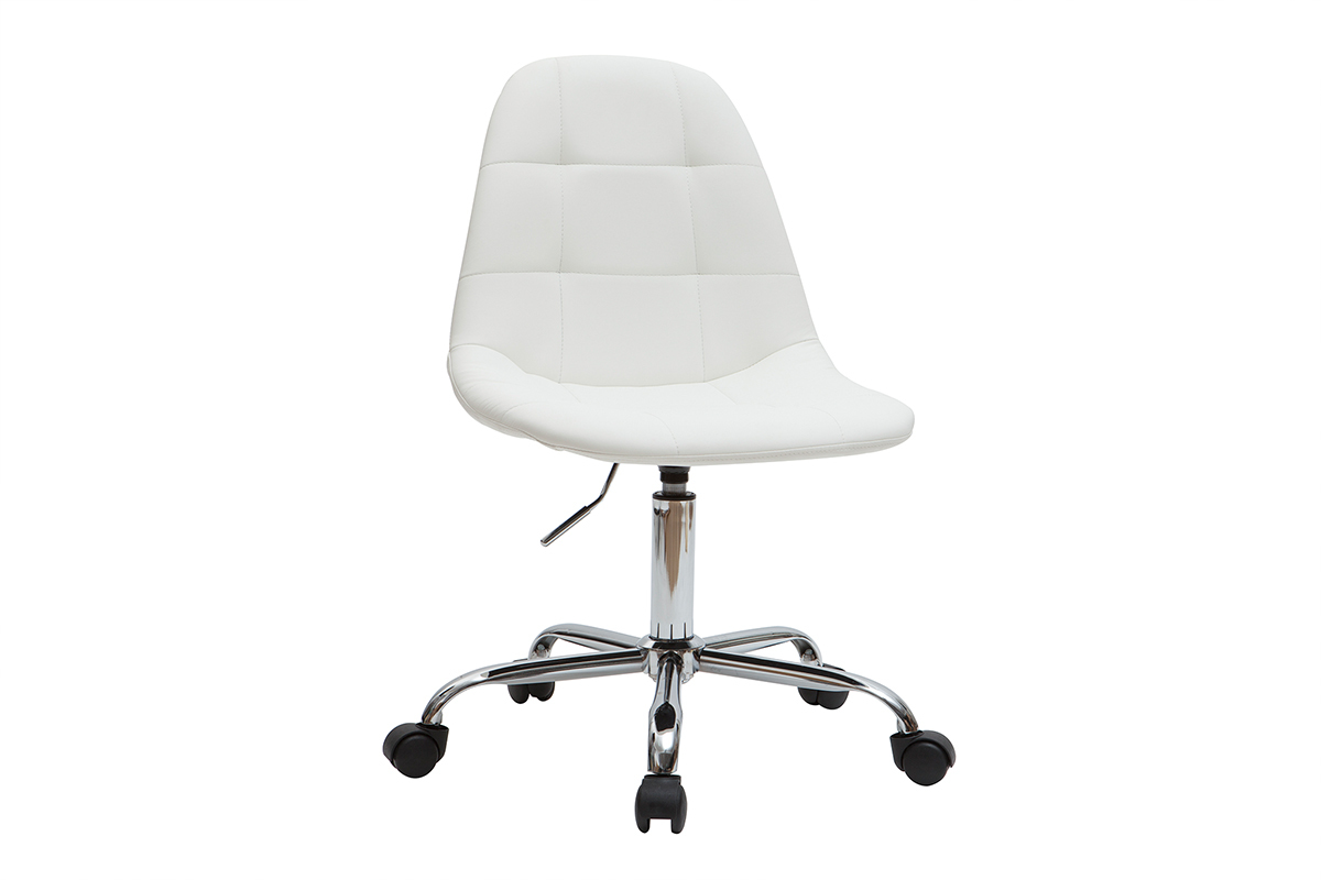 Fauteuil de bureau design blanc COX