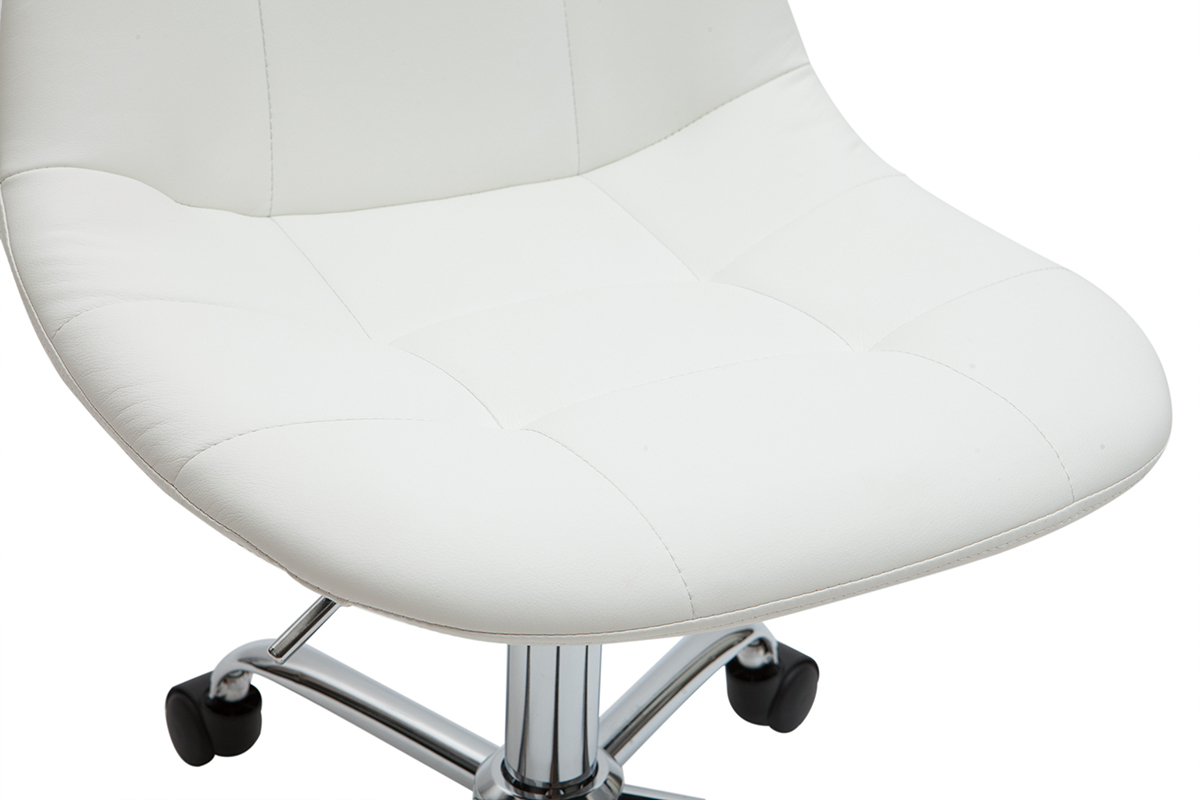 Fauteuil de bureau design blanc COX