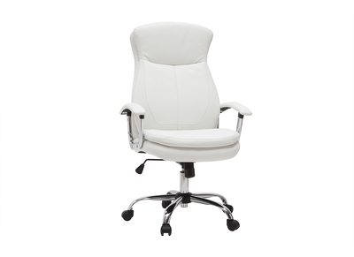 Fauteuil de bureau design blanc WALL STREET