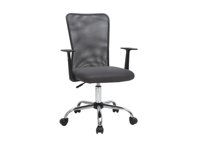 Fauteuil de bureau design en mesh gris PLUZ