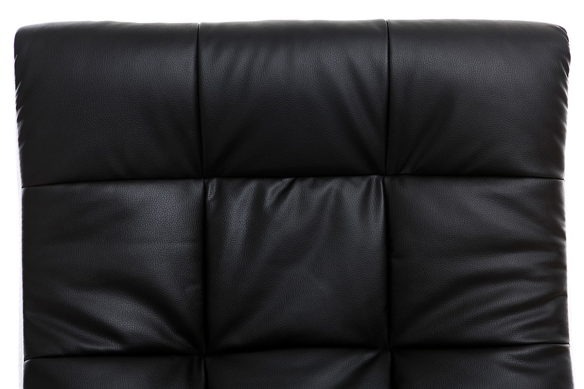 Fauteuil de bureau design noir et blanc LORENZO