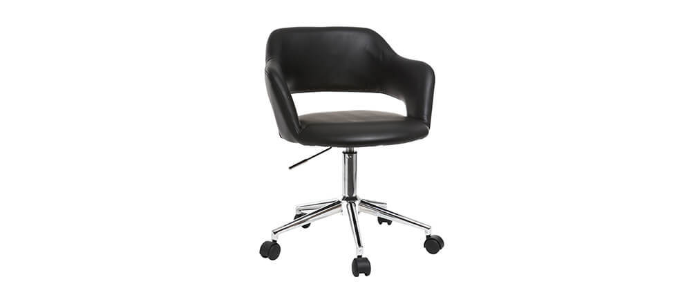 Fauteuil de bureau design noir JESSY