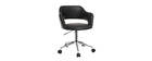Fauteuil de bureau design noir JESSY