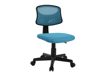 Fauteuil de bureau enfant mesh bleu MEL