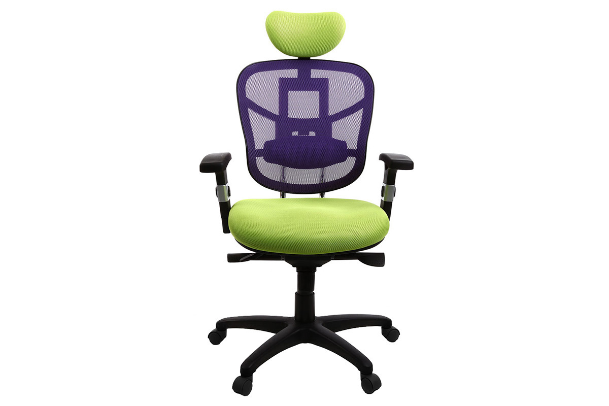 Fauteuil de bureau ergonomique anis et noir UP TO YOU