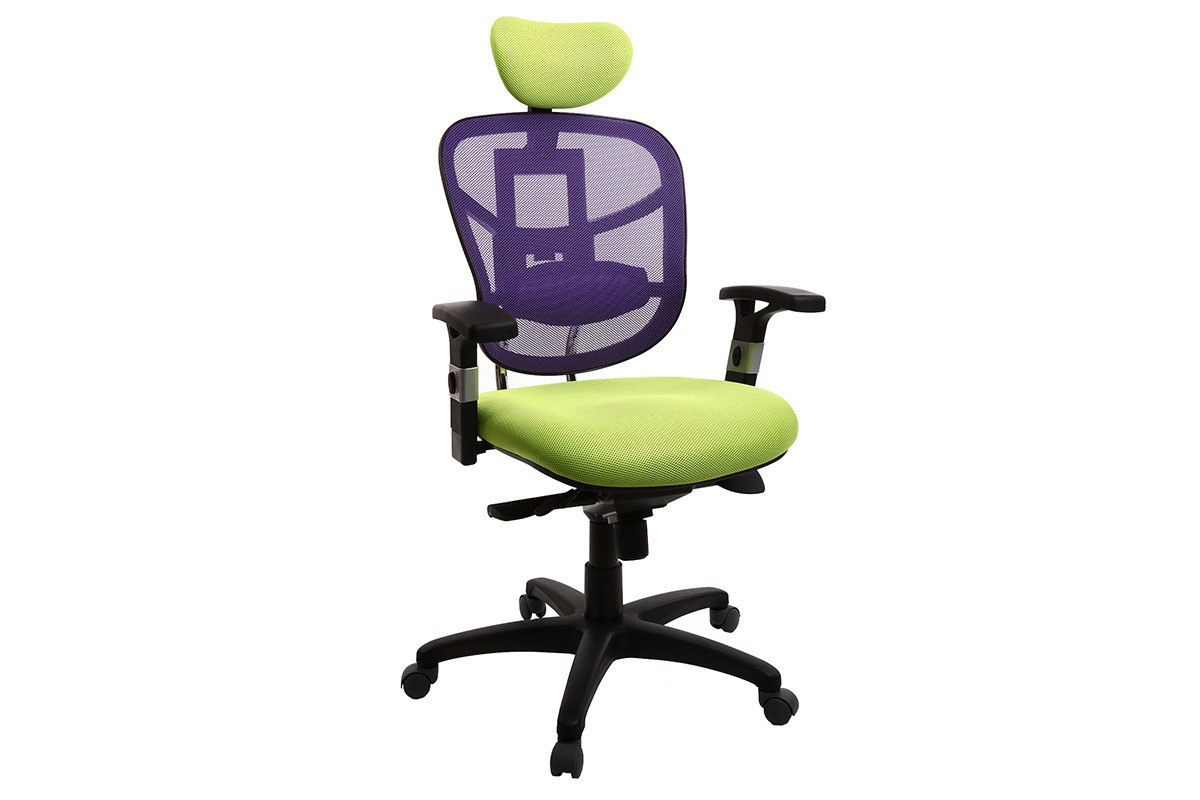 Fauteuil de bureau ergonomique anis et noir UP TO YOU