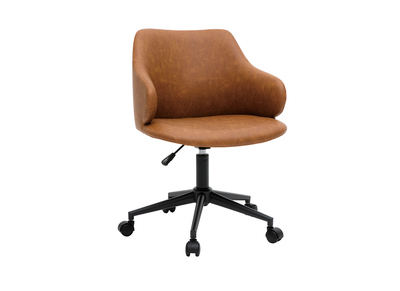 Fauteuil de bureau moderne marron HEMMY